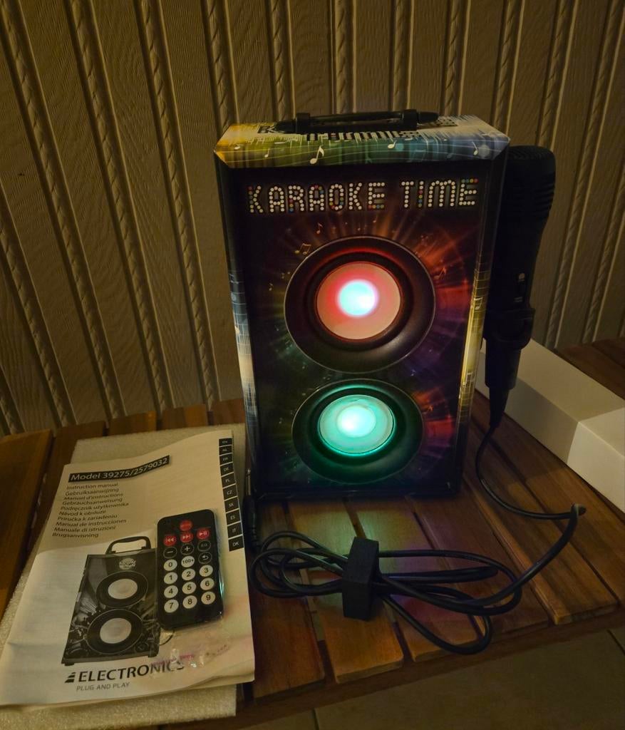 Partybox karaoke avec microphone et lumière, Enlèvement