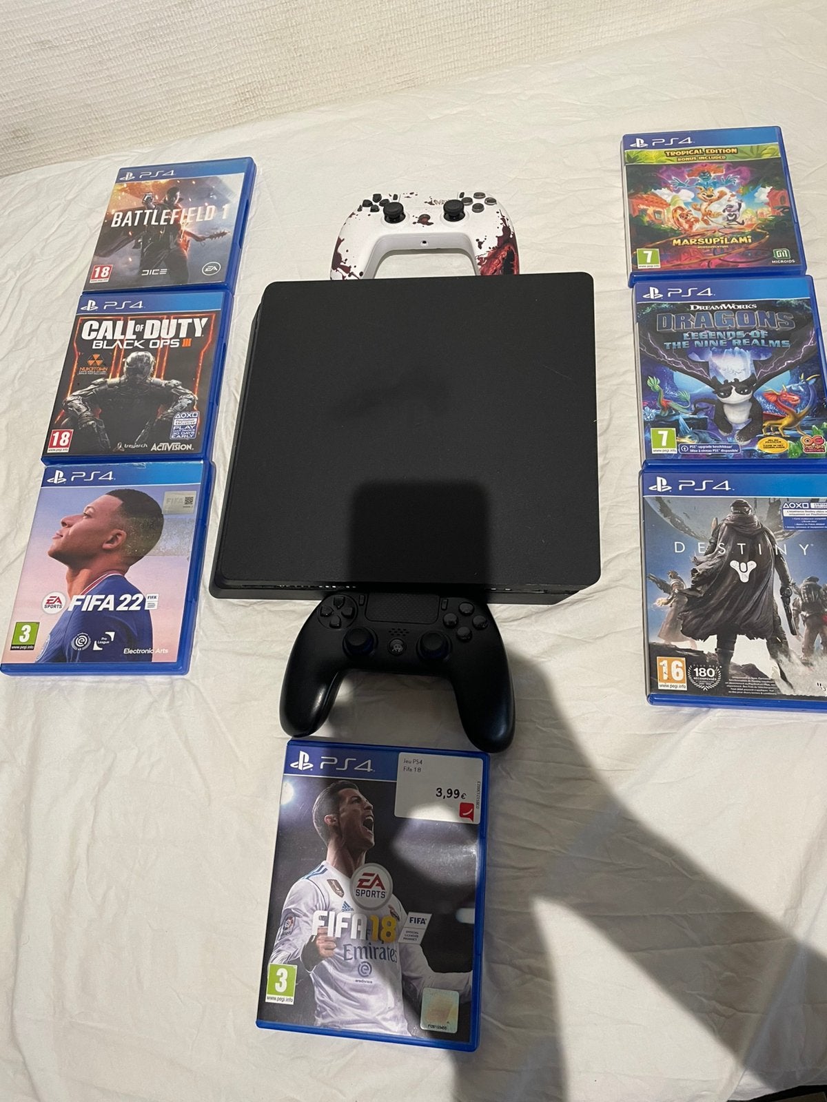 PlayStation 4 slim 1TB avec 2 manette et 7 jeux, Games en Spelcomputers, Spelcomputers | Sony PlayStation 4, Met games, Met 2 controllers