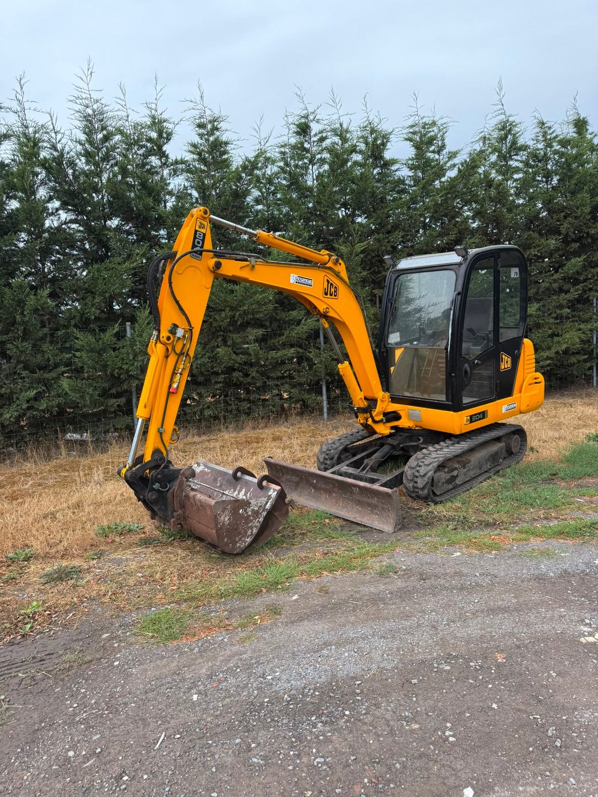 JCB 804, Enlèvement, Grue