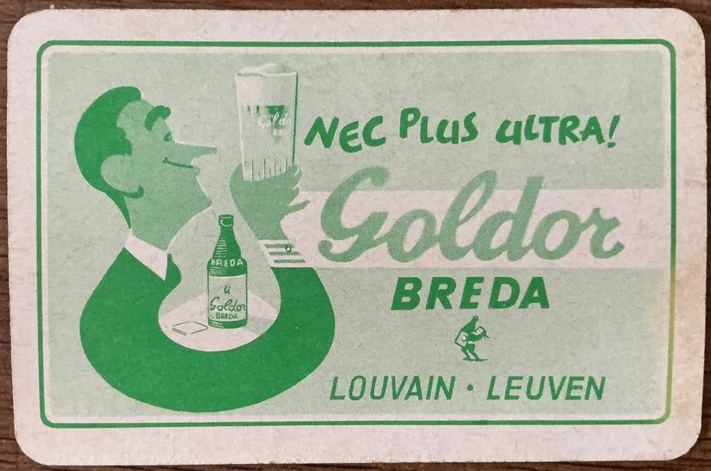 Speelkaart GOLDOR BREDA/LEUVEN, Ophalen of Verzenden, Zo goed als nieuw, Speelkaart(en)