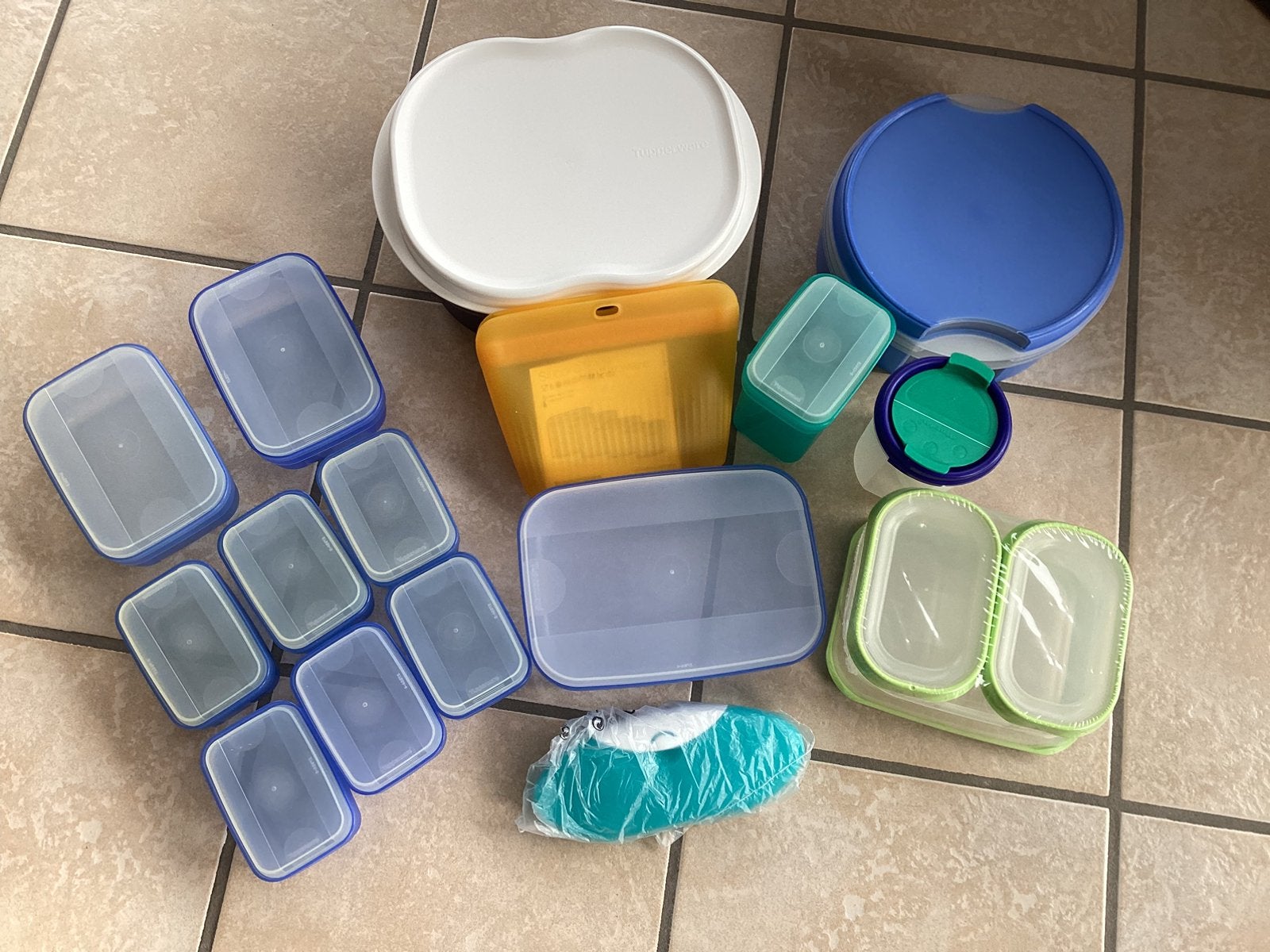 Lotde tupperwares, Neuf, Enlèvement ou Envoi, Boîte de conservation, Avec couvercle