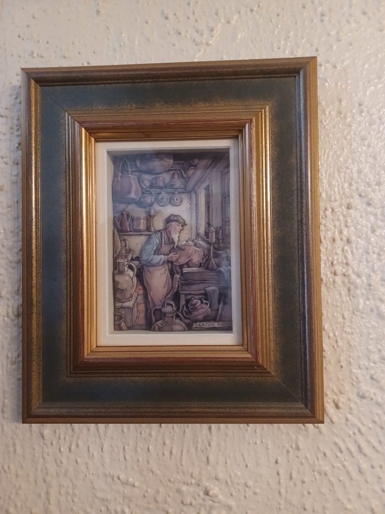3 D creatie, Antiek en Kunst, Ophalen, Achter glas, Portret of Personen