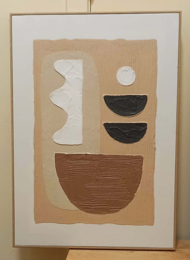 4 GRANDS TABLEAUX - J-LINE / LIFESTYLE, Enlèvement, Comme neuf, Bois, Cadre tableau