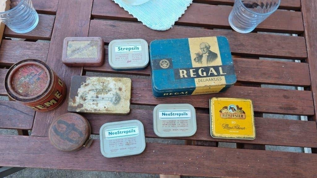 lot de boites métalliques anciennes, Enlèvement ou Envoi, Utilisé
