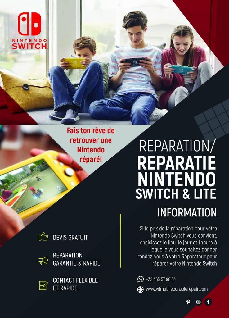 Nintendo Switch Oled reparatie - Lite - Hack, Games en Spelcomputers, Spelcomputers | Nintendo Switch Lite, Ophalen of Verzenden