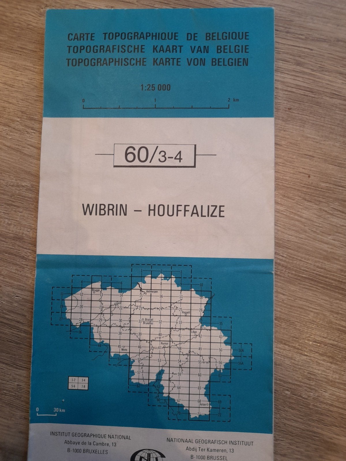 topopografische kaart.  De Panne  11/7, Ophalen of Verzenden