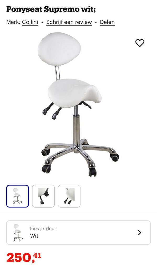 Pony seat bureaustoel/ kapperstoel…, Ophalen, Nieuw