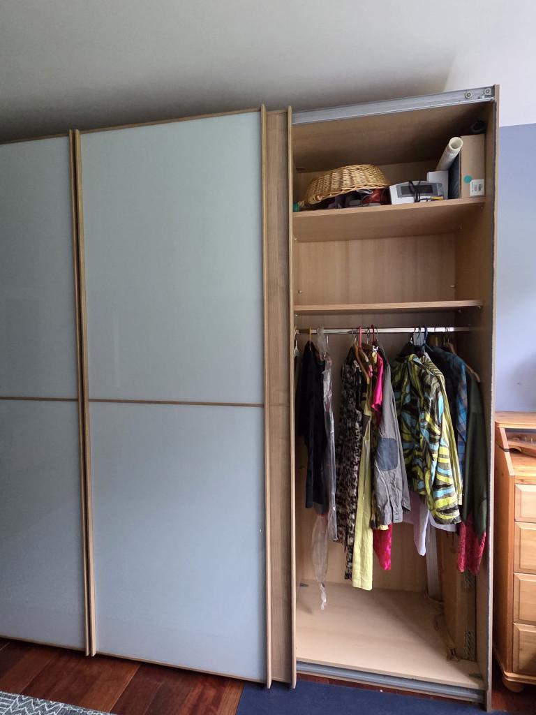 garde-robe, portes coulissantes., Maison & Meubles, Avec tablette(s), 200 cm ou plus, Autres matériaux, Enlèvement