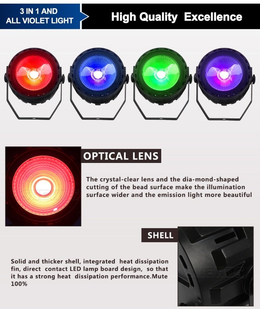 Nouveau PAR LED COB 50W DE PREMIÈRE CLASSE, Enlèvement ou Envoi, Neuf, Ensemble complet
