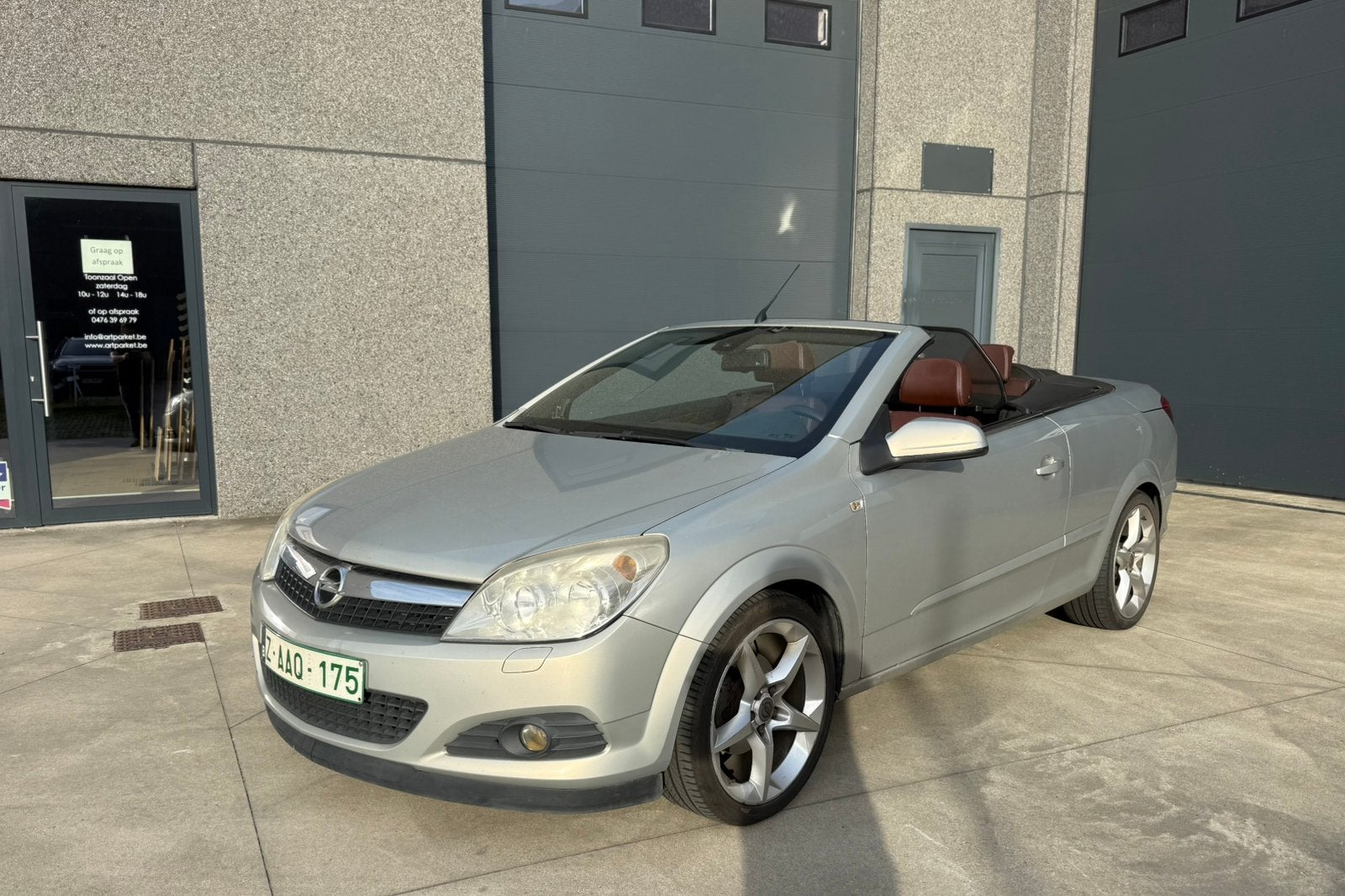 Opel astra twintop cabrio 1.8i benzine, Auto's, 4 cilinders, Cabriolet, Leder, Bruin