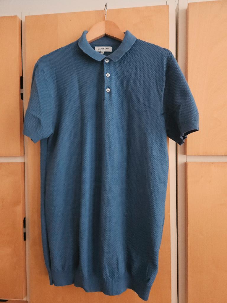 Polo - Haze & Finn - 2XL - slim fit - blauw - NIEUW, Enlèvement ou Envoi, Neuf, Autres tailles, Bleu