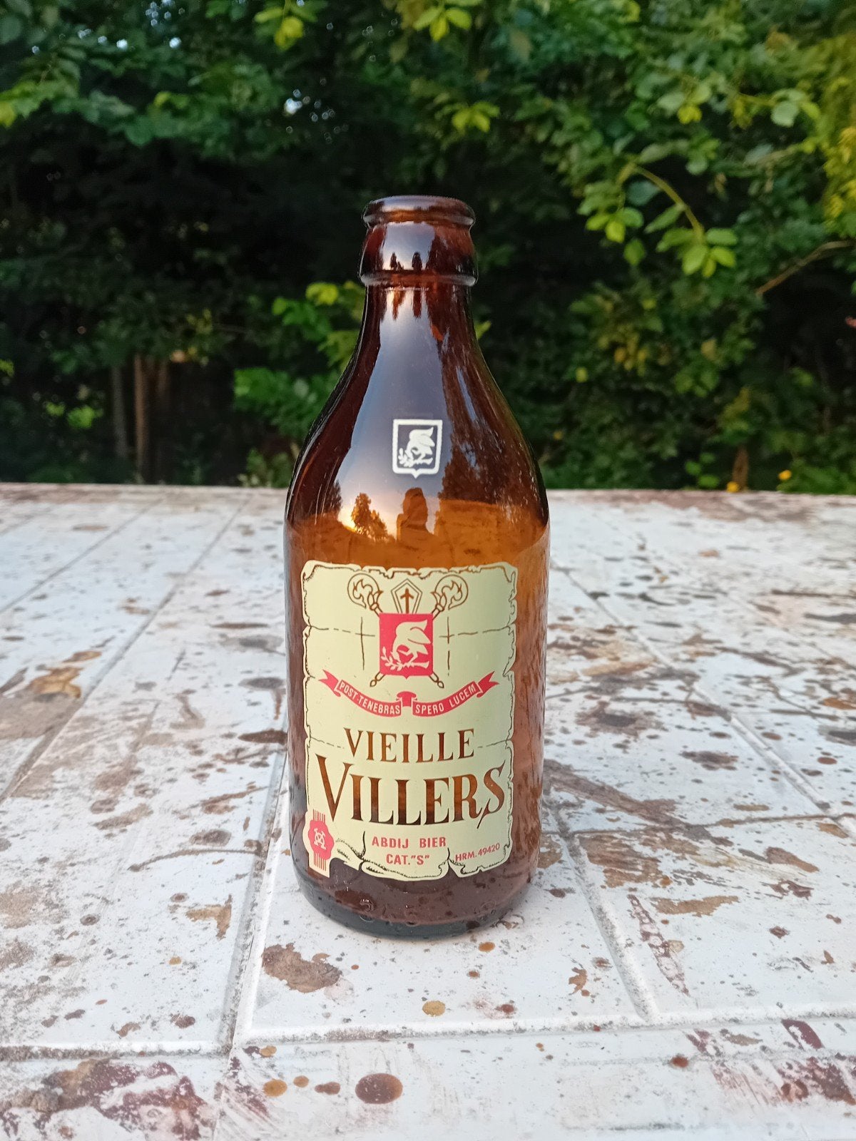 Oude vintage bierfles Vieille Villers, Verzamelen, Ophalen of Verzenden
