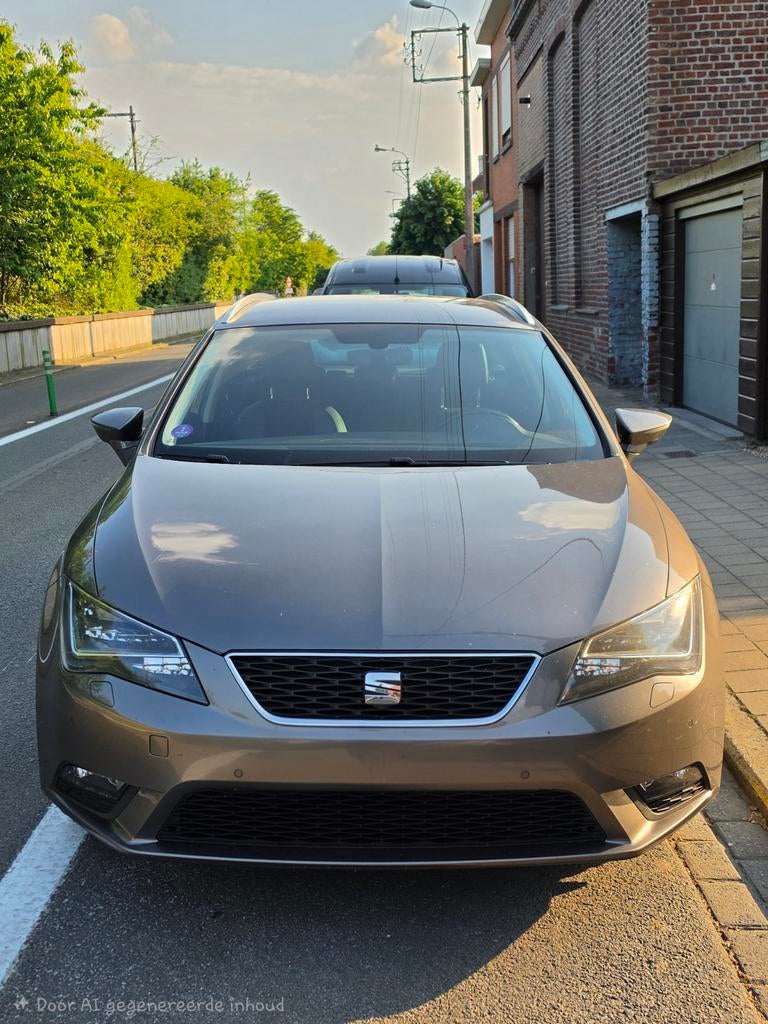 Seat Leon 5F 1.4TGI BJ2016 (EXPORT), Autos, Cuir et Alcantara, Leon, Noir, 5 portes