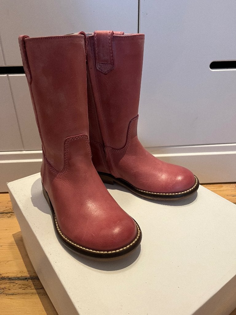 Bottes cuir vieux rose filles taille 27, Neuf, Bottes, Autre, Fille