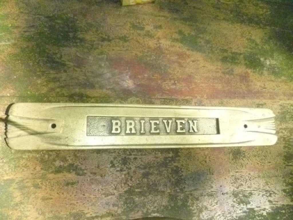 koperen brievenbus plaat, Ophalen