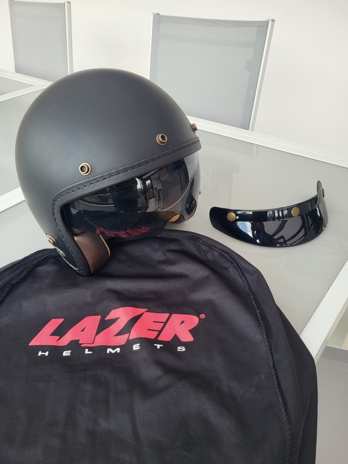 Casque LAZER Jet Small, Vélos & Vélomoteurs, Enlèvement, Small