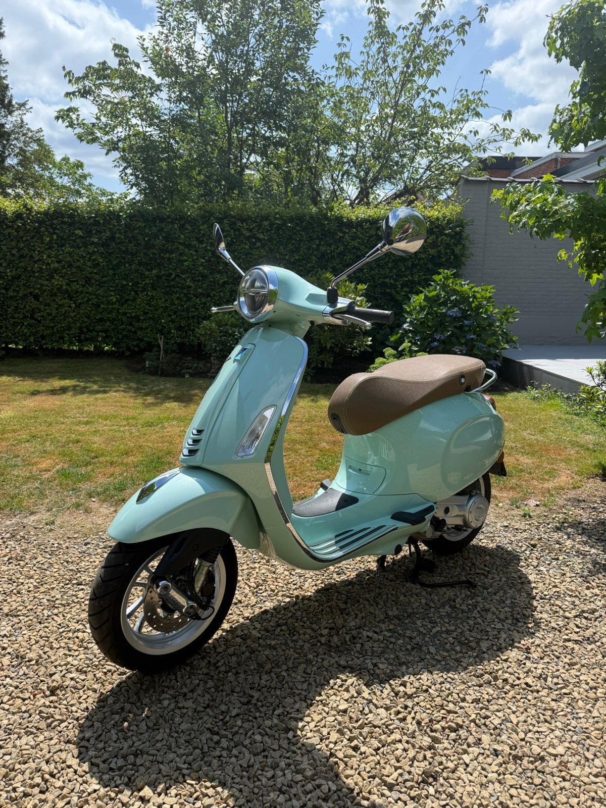 Vespa Primavera 50 i-Get 45/km euro 5 met slechts 931km, Ophalen, Klasse B (45 km/u), Zo goed als nieuw