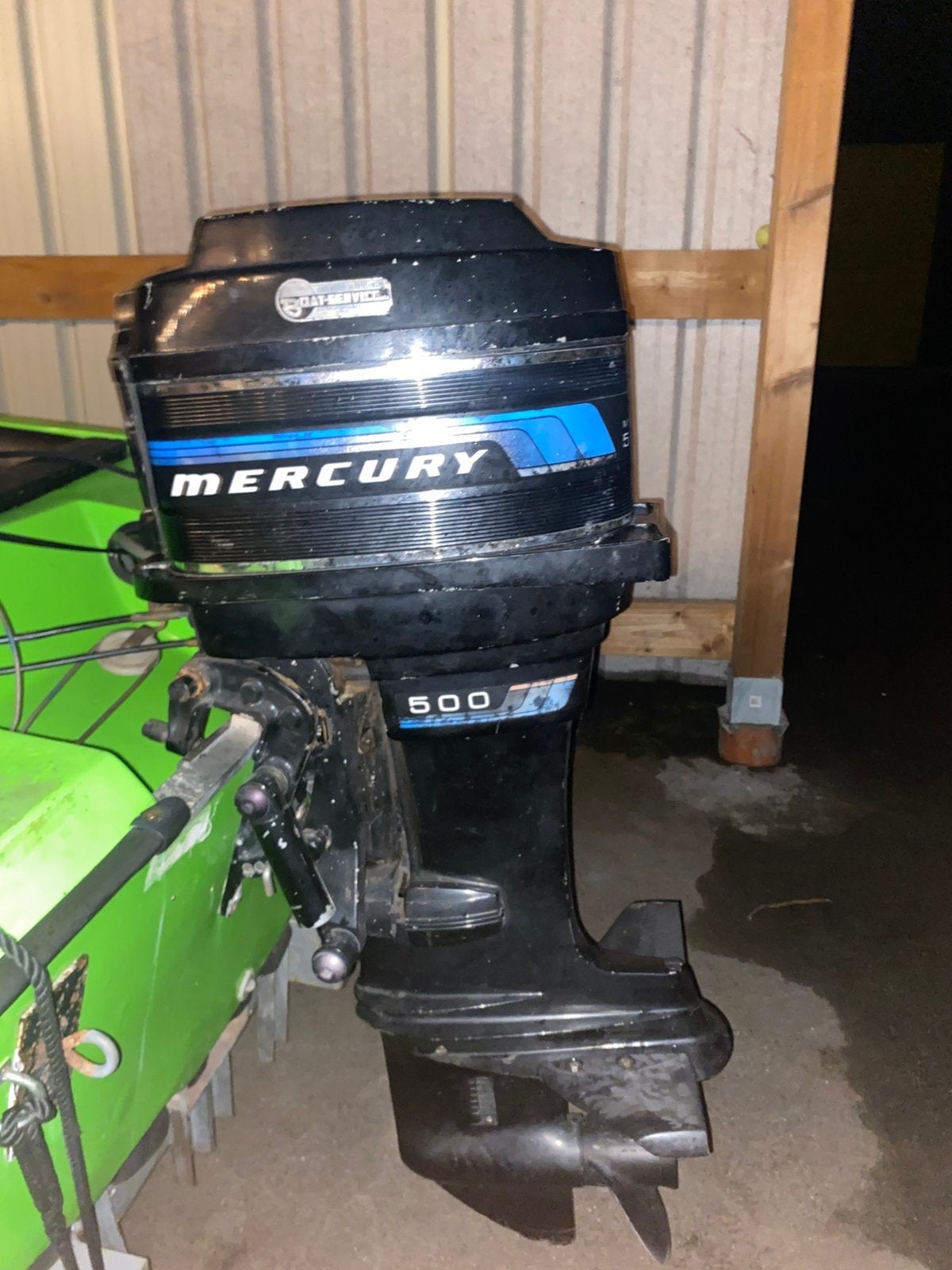 Mercury 50pk thunderbolt, Watersport en Boten, Ophalen, Gebruikt, Met afstandsbediening, 30 pk of meer