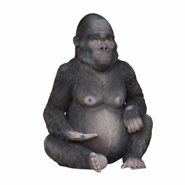 Siège gorille 1,82 m - statue de gorille, Enlèvement, Neuf
