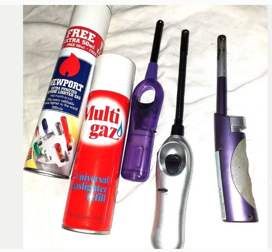 Lot 3 Briquet pour cuisine + Recharges a gaz, Enlèvement ou Envoi