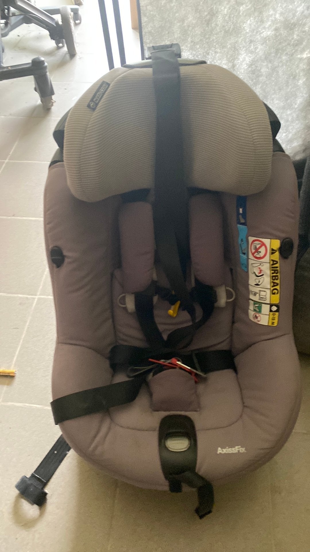 Siège auto Maxicosi Axissfix gris, Enfants & Bébés, Sièges auto, Protection latérale, Enlèvement, Utilisé, Isofix