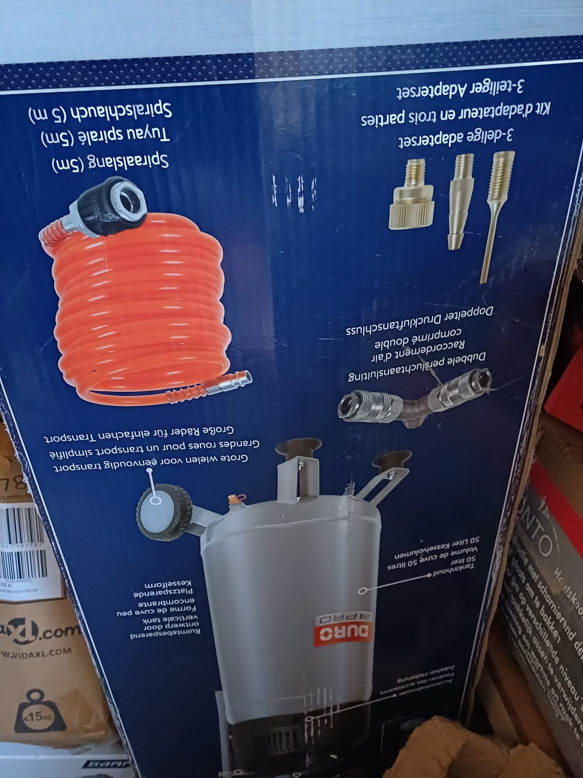 Duro pro compressor, Doe-het-zelf en Bouw, Compressors, Ophalen, Zo goed als nieuw