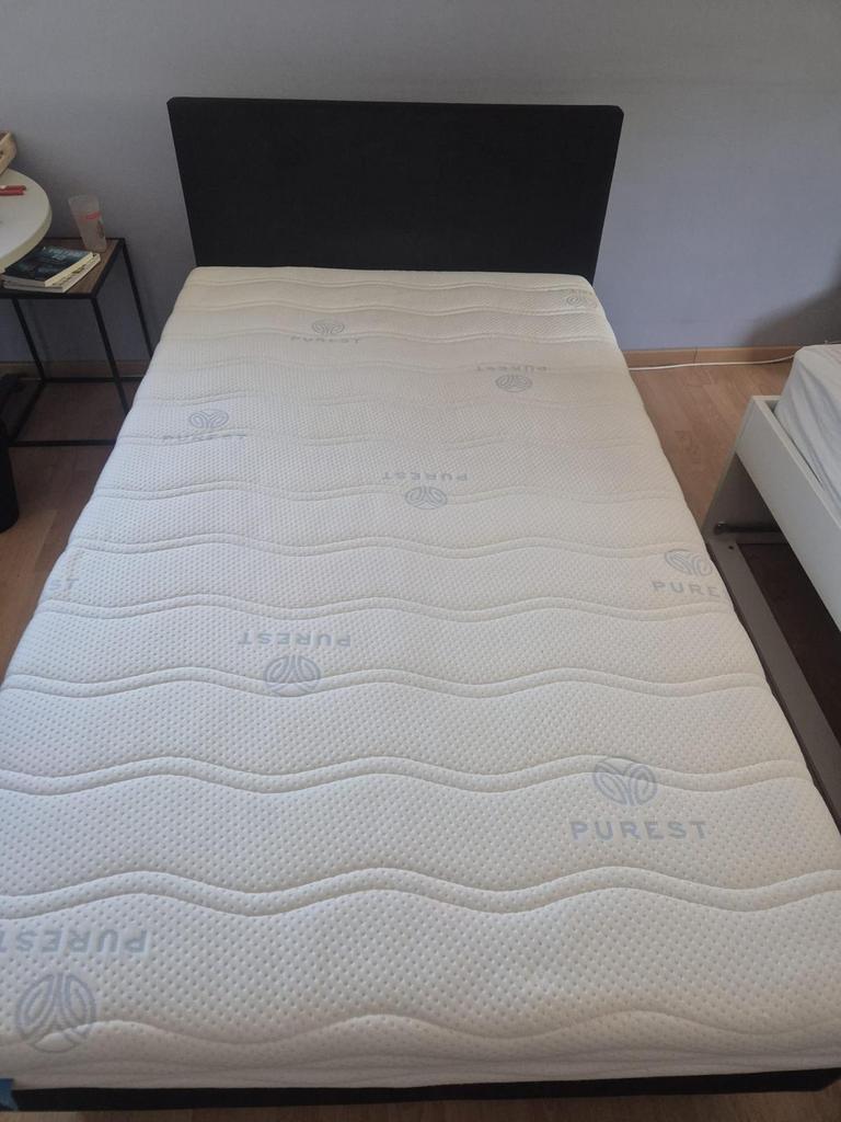 Comfortabele boxspring (120x200) inclusief matras, Ophalen, Gebruikt, Twijfelaar, 200 cm