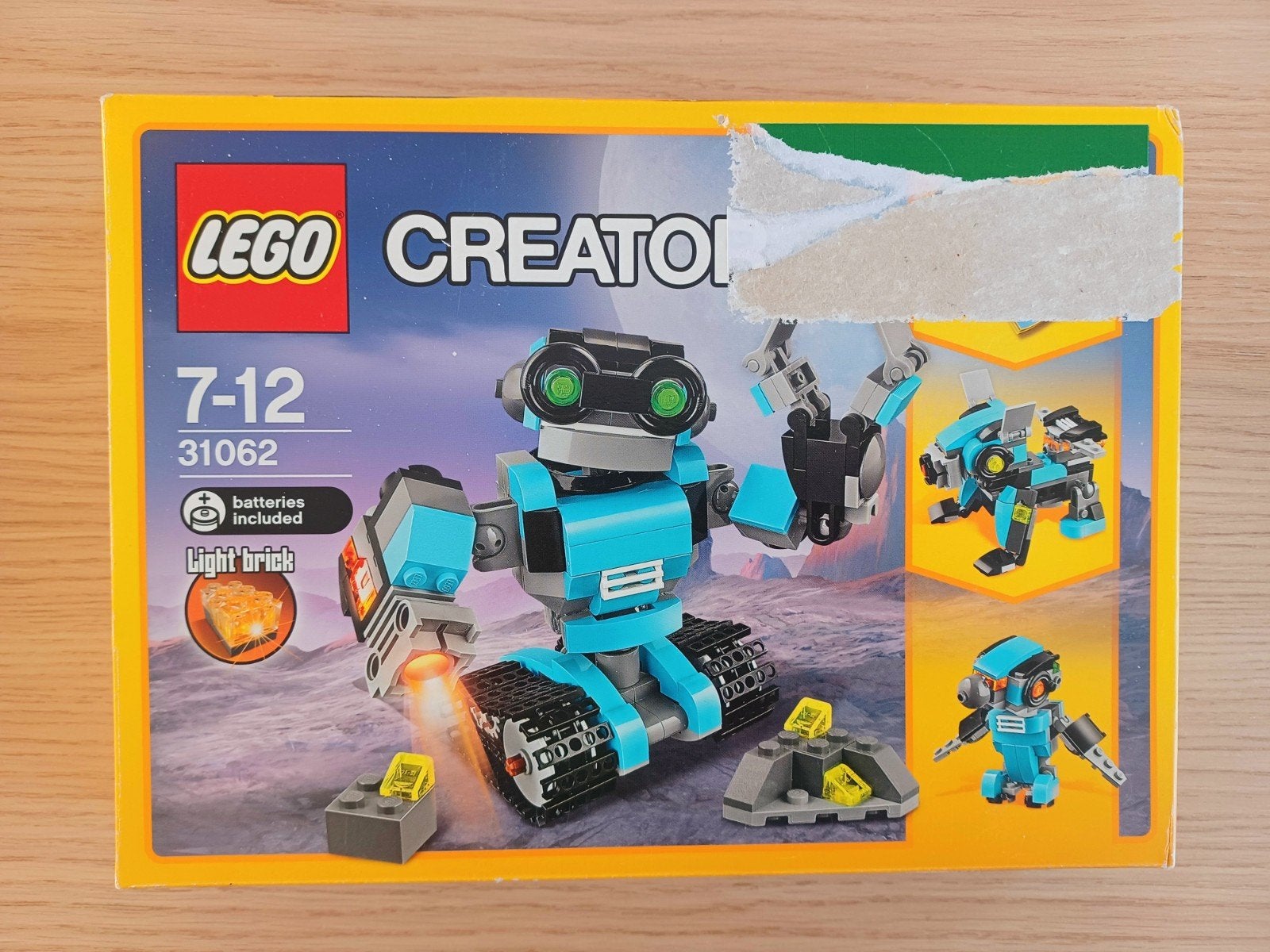 Lego Creator 3in1 Robotverkenner 31062, Kinderen en Baby's, Ophalen, Lego, Zo goed als nieuw, Compleet