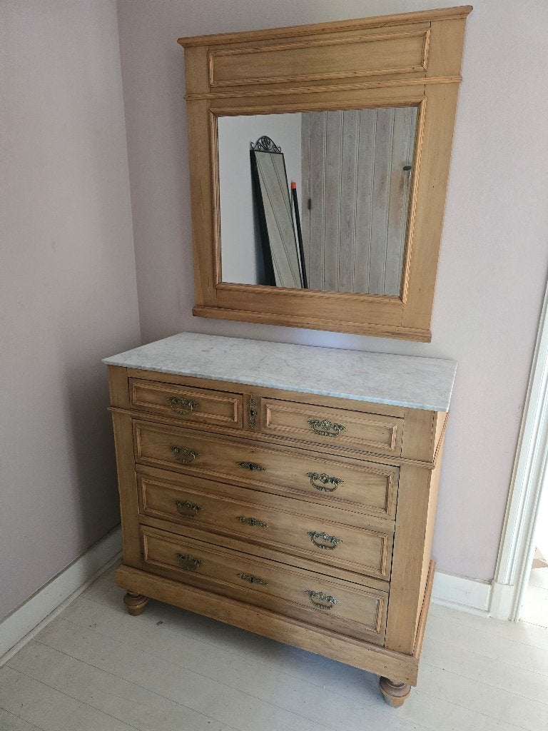 Meuble et miroir, Enlèvement, Utilisé, Chêne