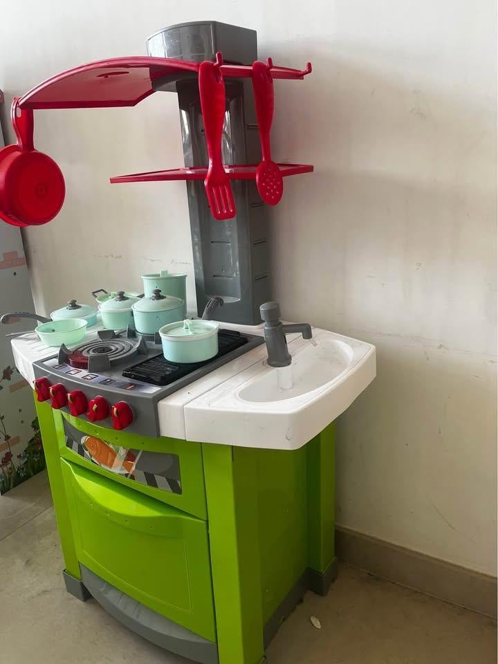 Plastic kinderkeukentje met geluid, Kinderen en Baby's, Ophalen, Gebruikt, Kunststof, Speelkeuken