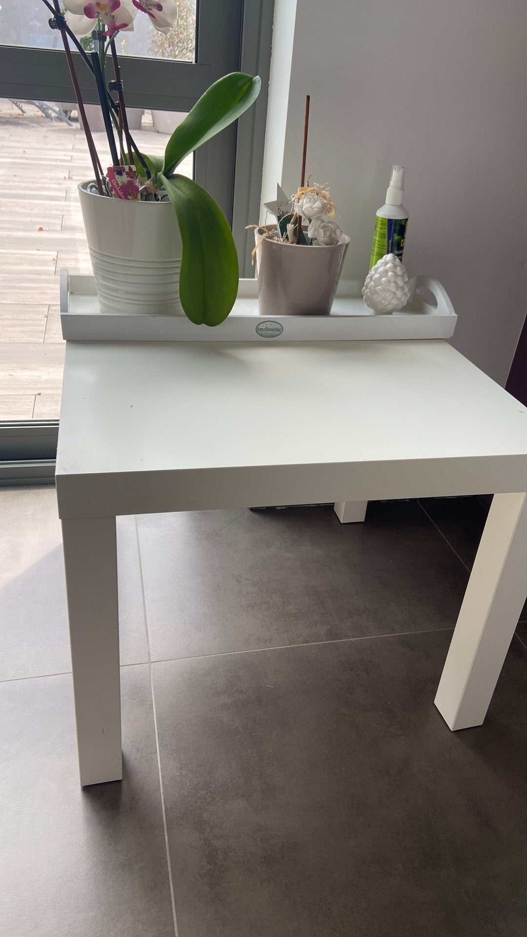 Table basse Ikea, Maison & Meubles, 50 à 100 cm, Carré, Enlèvement, Utilisé
