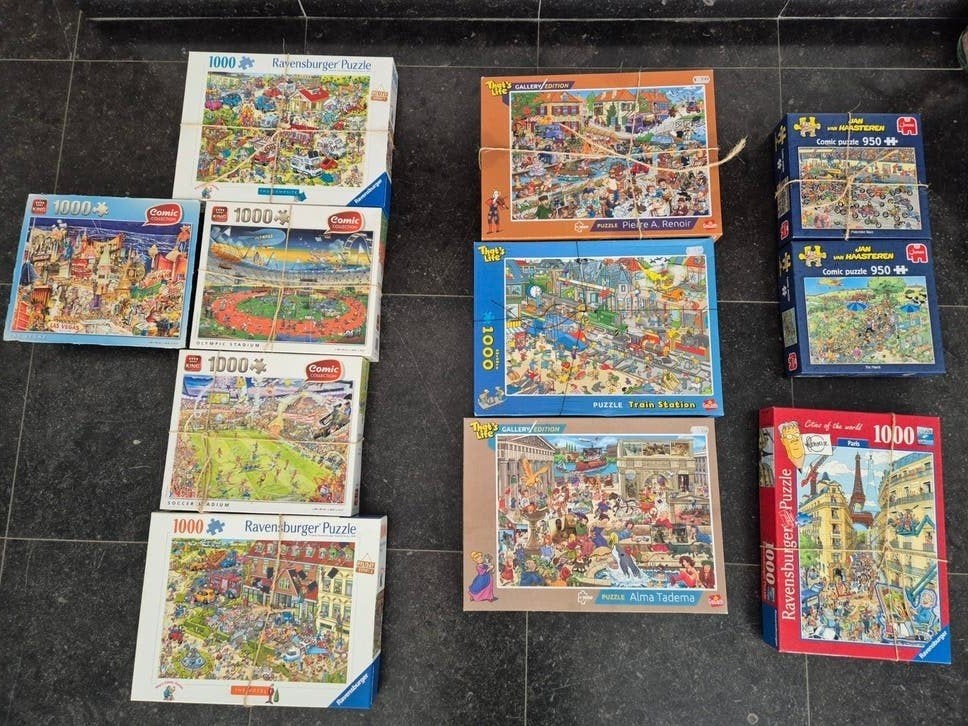 Puzzles de 1000 pièces, Enlèvement