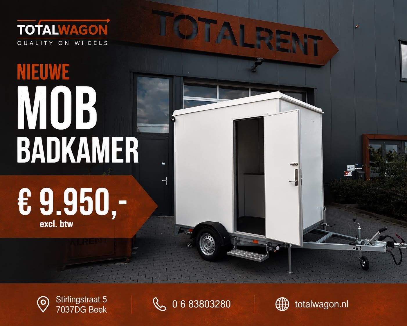 Mobiele badkamer luxe uitvoering te koop voorraad, Ophalen, Nieuw