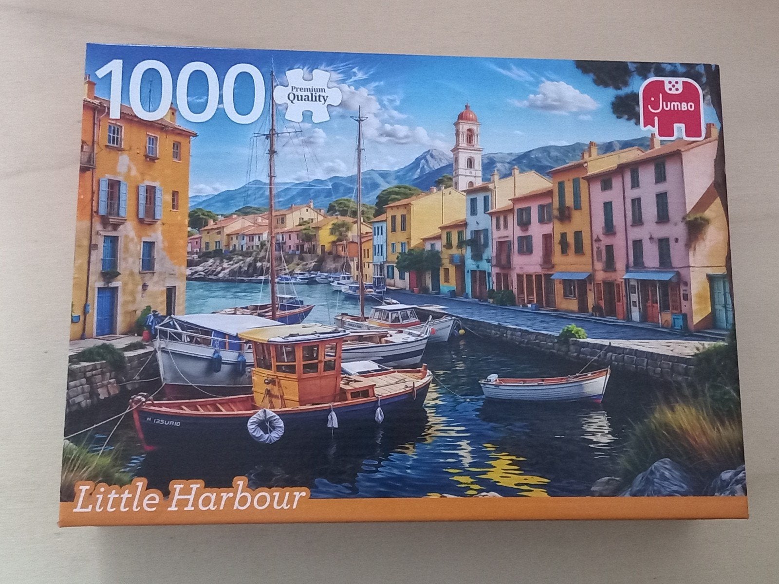 Jumbo puzzel 1000 stuks - Kleine Haven, Enlèvement ou Envoi, 500 à 1500 pièces, Utilisé, Puzzle
