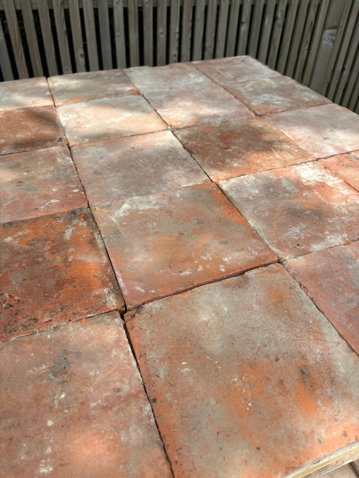 Lot Antieke terracotta tegels. Voor info BELLEN 0474220705, Ophalen