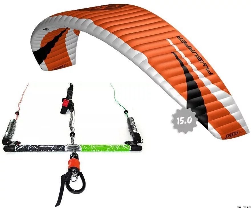 Flysurfer Speed5 15m² DLX+, Sports nautiques & Bateaux, Kitesurf, 15 m², Comme neuf, Enlèvement, Kite