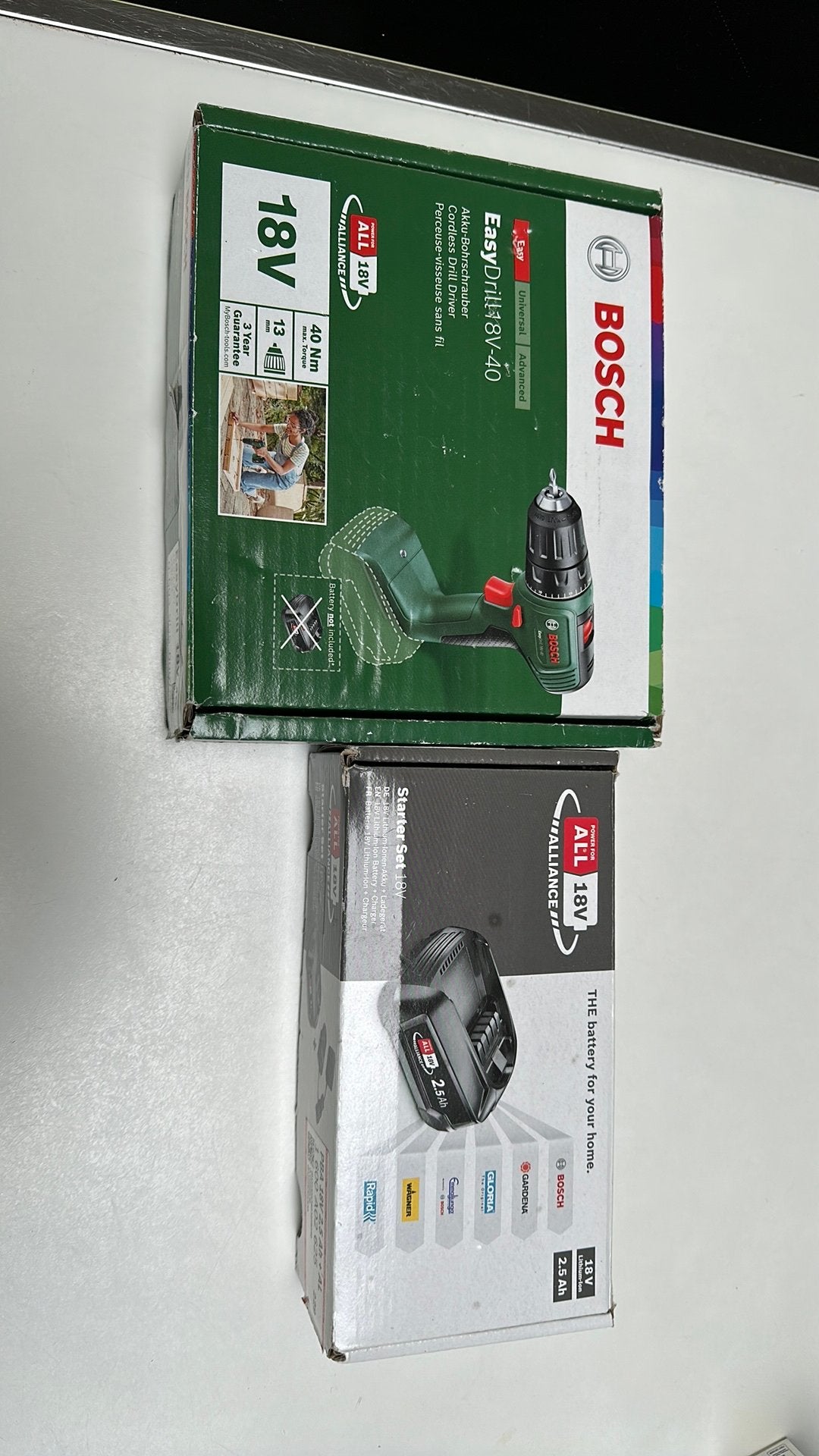 Schroefmachine bosch easydrill, batterij en lader, Ophalen, Zo goed als nieuw