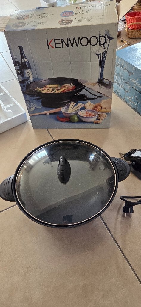 Wok électrique Kenwood neuf, Maison & Meubles, Enlèvement, Neuf, Wok