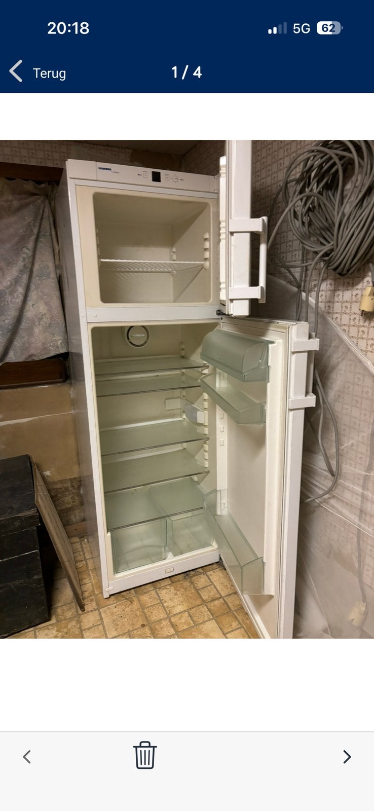 Frigo met vriesvak, Elektronische apparatuur, Koelkasten en IJskasten, Ophalen, 150 tot 200 liter, 60 cm of meer, 160 cm of meer