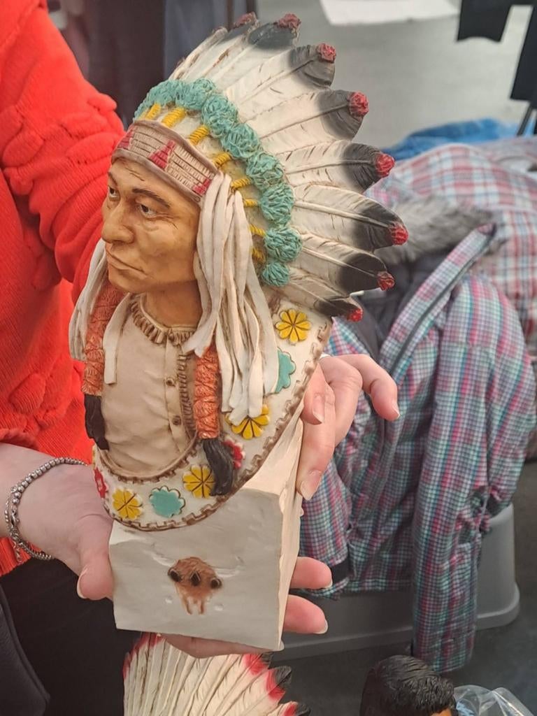 Indiaans opperhoofd uit de Castagna collectie, Ophalen