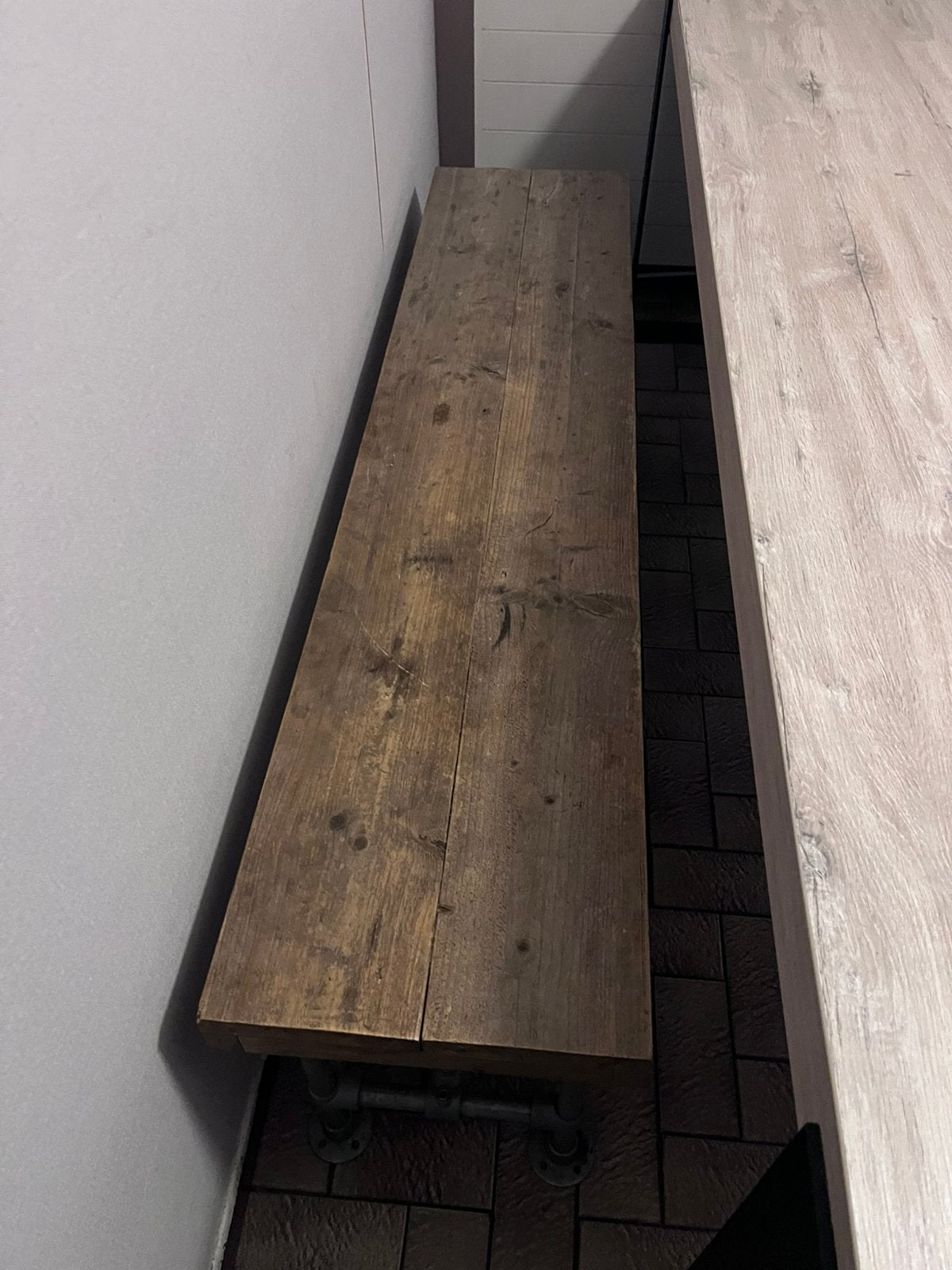 Eettafel bank modern, Ophalen