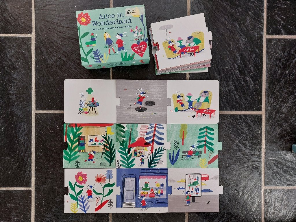 Puzzel Alice in wonderland, Ophalen, 10 tot 50 stukjes, Zo goed als nieuw, 2 tot 4 jaar