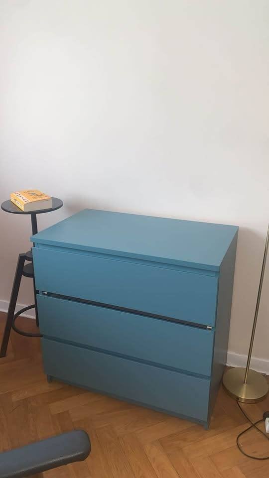 Deux tiroirs bleu IKEA, Ophalen, Gebruikt, 77 cm, IKEA