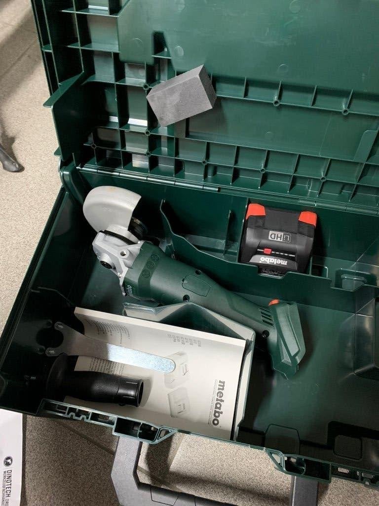 Metabo W18 7-125 haakse slijper nieuw-accu 5.5 -Metabox 165L, Ophalen of Verzenden, Nieuw