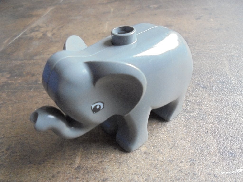 Lego Duplo Animal Elephant Baby Standing (zie foto's) 3, Ophalen of Verzenden, Gebruikt, Losse stenen, Duplo
