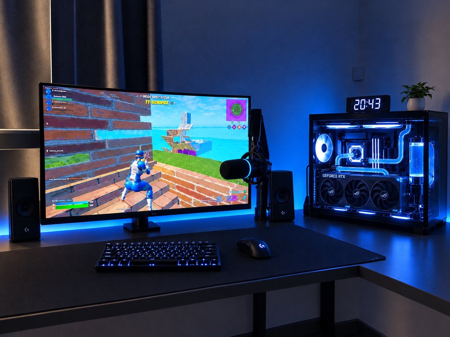 Setup gaming, Muziek en Instrumenten, Ophalen, Zo goed als nieuw