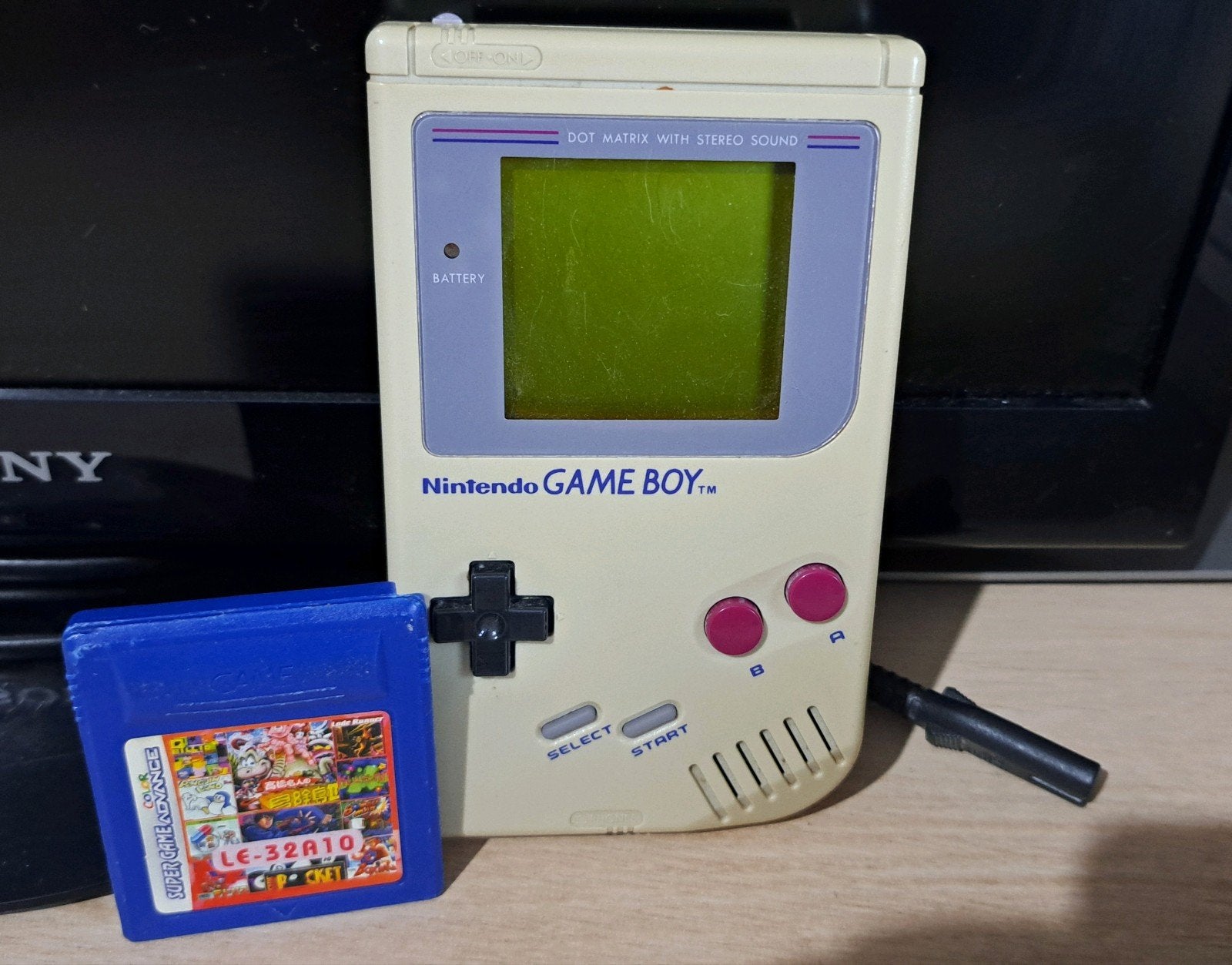 Nintendo gameboy 1 ère génération et une cartouche 32 jeux, Enlèvement ou Envoi, Utilisé