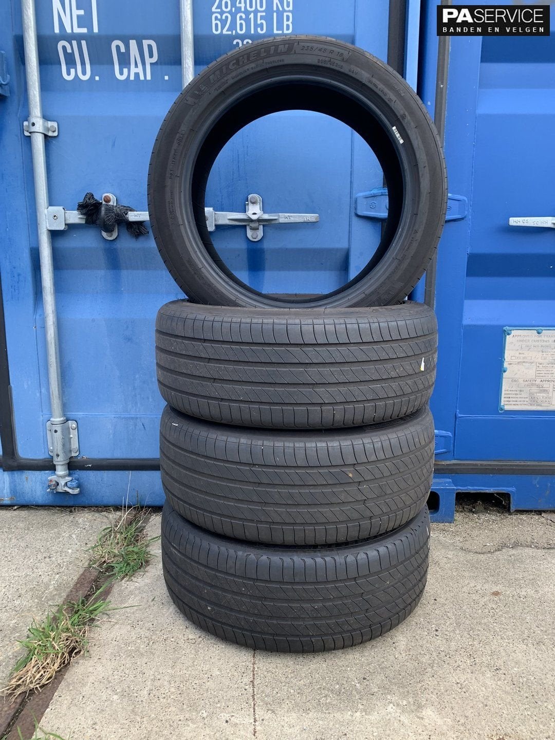 4x Michelin 235 45 18 Zomerbanden met 6 en 5.9 mm incl monta, Autos : Pièces & Accessoires, -, Utilisé, -, Jante(s)