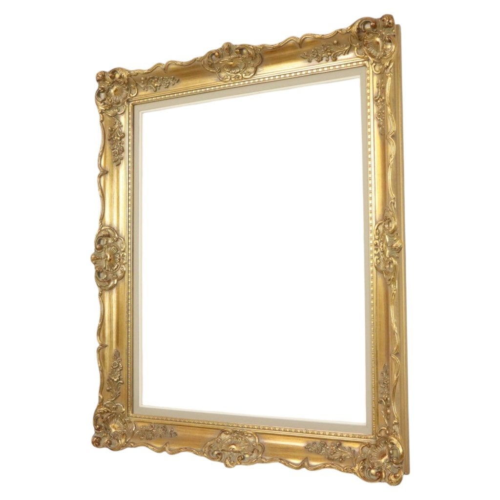 Prachtige Houten Barok Stijl Lijst Klassiek Goud 76x66cm, 66 cm, Enlèvement ou Envoi, Utilisé, Nvt