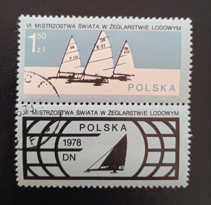 Poland's CTO thematic seal - sailing, Postzegels en Munten, Postzegels | Nederland, Verzenden